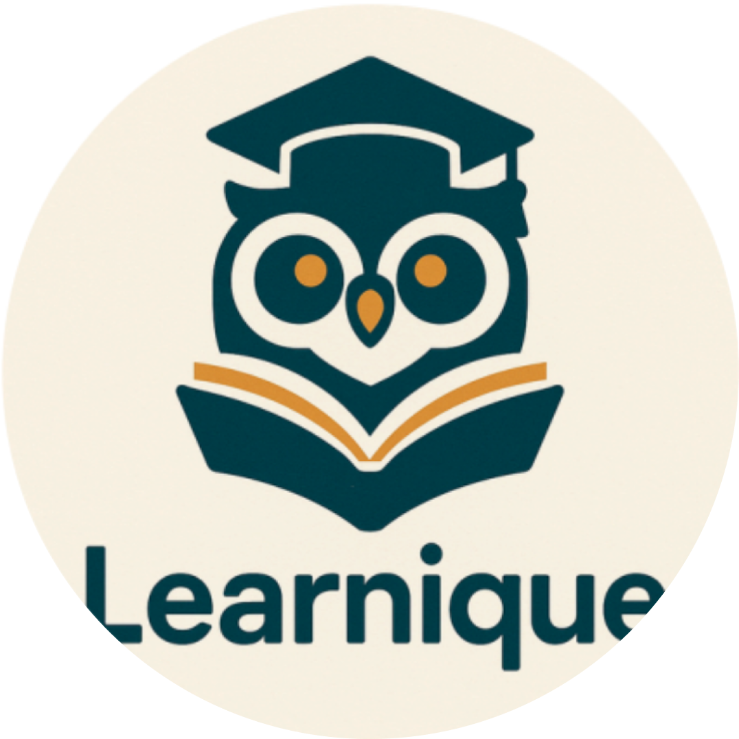 Project logo for Learnique by DCP 2025 students